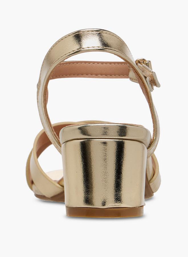 Flora Bella By Shoexpress Flora Bella Girls Block Heel Sandals Ramadan Collection - Image 5